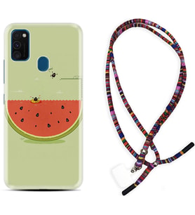 Samsung M21 M22 M23 M30 M31S M32 Kılıf Boyun Asklı Rasta Silikon Woohoo 1373