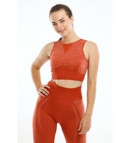 Maraton SlimFit Kadın Bisiklet Yaka Kiremit Bra