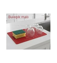 Silikon Bulaşık Kurulama Matı 30*40 cm Gıdaya Uygun Uzun Ömürlü (5343)