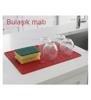 Silikon Bulaşık Kurulama Matı 30*40 cm Gıdaya Uygun Uzun Ömürlü (5343)