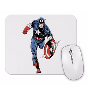 Captain America Splash Art Mouse Pad
