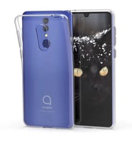 Alcatel 3 2019 Kılıf Şeffaf Süper Silikon Kılıf (Renksiz)