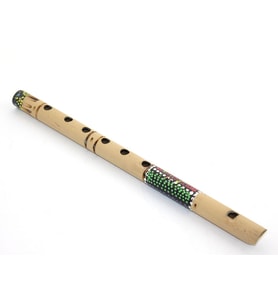 Bambu Batikli Flüt 30 Cm