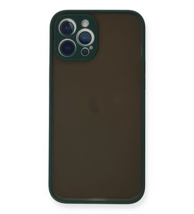 iPhone 12 Pro Kılıf Montreal Silikon Kapak - Yeşil