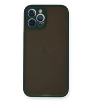 iPhone 12 Pro Kılıf Montreal Silikon Kapak - Yeşil