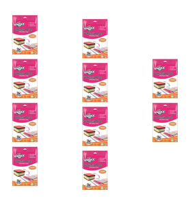 Vindex Vakumlu Giyisi Yastık Yorgan Saklama Torbası Poşeti Hurç - Jumbo - 73x130 Cm. - 10 Paket