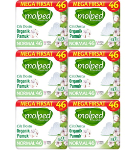 Molped Pure&Soft Hijyenik Ped Normal 276 (6PK*46) Adet Mega Pk