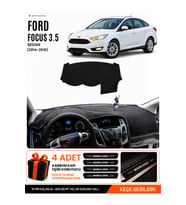 FORD FOCUS 3.5 SEDAN (2014-2018) Uyumlu Torpido Örtüsü Torpido Kılıfı - Siyah