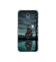 PrintiFy Samsung Galaxy J7pro ile Uyumlu Simya Serisi Gölge Ve Cam Tasarımlı Uv Baskılı Köşe Korumalı Antişok Kılıf