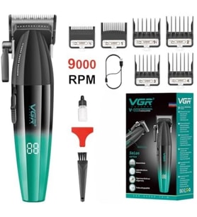 VGR saç kesme profesyonel saç düzeltici elektrikli kesme akülü saç kesme makinesi 9000RPM V-003
