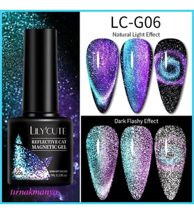 LILYCUTE 7ml 9D Reflective Cat Magnetic Kalıcı oje LC-G06 (53895)