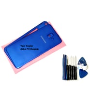 Tkgz Samsung Galaxy J6 Plus KASA Arka Pil Batarya Kapağı (TAMİR SETİ) MAVİ