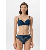 Pierre Cardin Lingerie Push Up Regular Sütyen (Mavi)