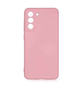 Samsung Galaxy S21 FE Kılıf Orj Lansman Serisi Pürüzsüz Esnek Kadife İç Kısım (Açık Pembe)