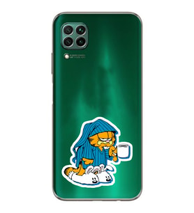 Huawei P40 Lite Uyumlu Baskılı Yumuşak Silikon Şeffaf Telefon Kılıfı