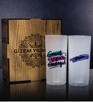 eJOYA Kişiye Özel Kutusunda 2'li Rakı Bardağı Hediye Seti 107144
