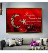 Altın Çerçeveli dekoratif tablo l413 (Gold)