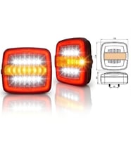 2 Adet Kare Neon Stop Lambası 4 Fonksiyonlu 12-24v