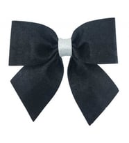 Fiyonk büyük boy evadan simli 25x25 cm siyah p1-