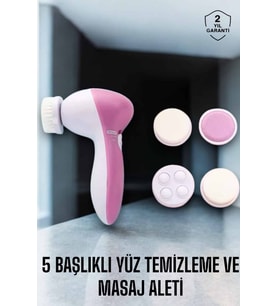 Taşınabilir Yüz Temizleme Cihazı Masaj, Peeling, Temizlik 5 Başlıklı
