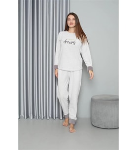 Polar Kadın Pijama Takımı Ekru