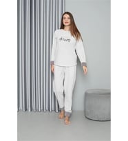 Polar Kadın Pijama Takımı Ekru