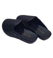 Ceyo Nomi Anatomik Kapalı Kışlık Erkek Terlik (Siyah)