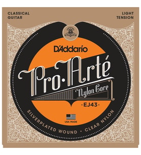D’Addario EJ43 Klasik Gitar Tel Seti Silverplated Wound Light Tension