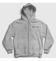 Presmono Unisex Gri Astroworld Travis Scott Fermuarlı Kapüşonlu Sweatshirt 45238tt (Gri)