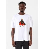 One Piece Anime Sanji Beyaz Erkek Oversize Tshirt