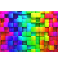 Nova 1000 Parça 3D Gökkuşağı Renkli Kutular Puzzle