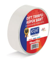Kraf Çift Taraflı Köpük Bant 19 mm x 5 mt 