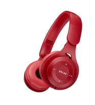 Concord C927 Mikrofonlu Bluetooth Kulaklık TF Kart-Aux Girişli Türkçe Dil Ses (Kırmızı)
