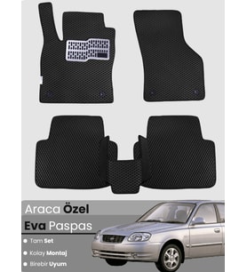 HYUNDAİ ACCENT ADMİRE (1999-2005) Uyumlu EVA Paspas Tam Set–Araca Özel,Kolay Montaj