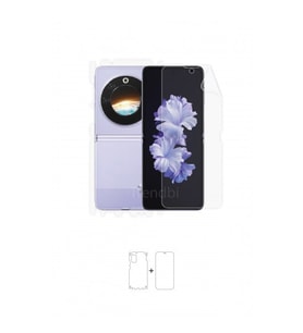 Tecno Phantom V Flip 5G Ön, Arka ve Yan 360 Derece Tam Kaplama Poliüretan Film