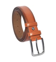 Taba Hakiki Deri Düz Renk 3.5 cm.lik Klasik Kemer - 208-Düz