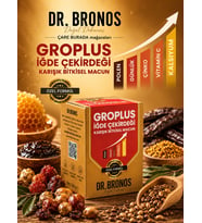 Dr. Bronos - GROPLUS İğde Çekirdeği Karışık Bitkisel Macun 240 Gr (Polen & Günlük & Çinko & Kalsiyum