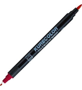 Zig Kurecolor Fine & Brush for MANGA Marker Çizim Kalemi 264 Geranium Red 