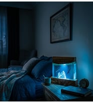 Akvaryum Epoksi Buzul Gece Lambası