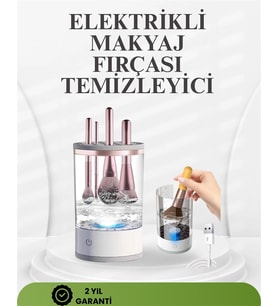 Taşınabilir, Sessiz Ve Güçlü Makyaj Fırçası Temizleme Makinesi