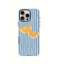 iPhone 16 Pro Vorian Çift Katmanlı Kılıf Blue Orange Slices