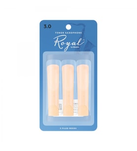 D'Addario RKB0330 Royal Tenor Saksafon Kamışı No: 3.0 (Orta Seviye/Eğitim) - 3'lü Paket  Orta Sertlik, Net Artikülasyon ve Kararlı Ses Yapısı