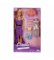 3393 SUN-RST-SIS Minik Alisha Yedek Kıyafetli Bebek Set 29 cm - Sunman