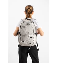Unisex, Ultra Hafif, Çok Cepli, Sırt Çantası Gri Model: (VNT-9B)