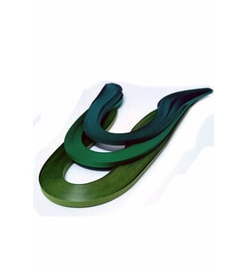Koyu Yeşil Serisi 3 Farklı Ton Yeşil Renkli 300 Adetli Quilling K