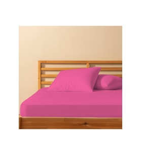 %100 Pamuklu Tek Kişilik Lastikli Çarşaf 120x200+30 50x70 Yastık Kılıfı ( 1 Adet )