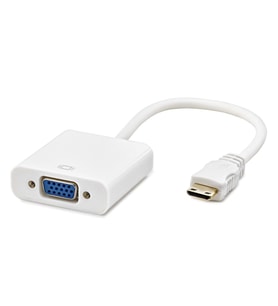 Hdmı Mını To Vga F Çevirici 1080P Beyaz HDX7771 (Standart)