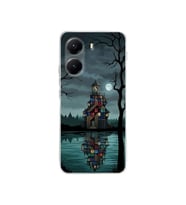 PrintiFy Xiaomi Poco X7pro ile Uyumlu Simya Serisi Gölge Ve Cam Tasarımlı Uv Baskılı Köşe Korumalı Antişok Kılıf
