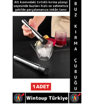 Uzun Ömürlü Ergonomik Tutuş İçecek Kokteyl Bar Meyve Ezme Tırtıklı Zahmetsiz Buz Kırma Çubuğu (Çok Renkli)