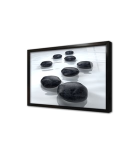 Spa Taşları Çerçeveli Cam Tablo